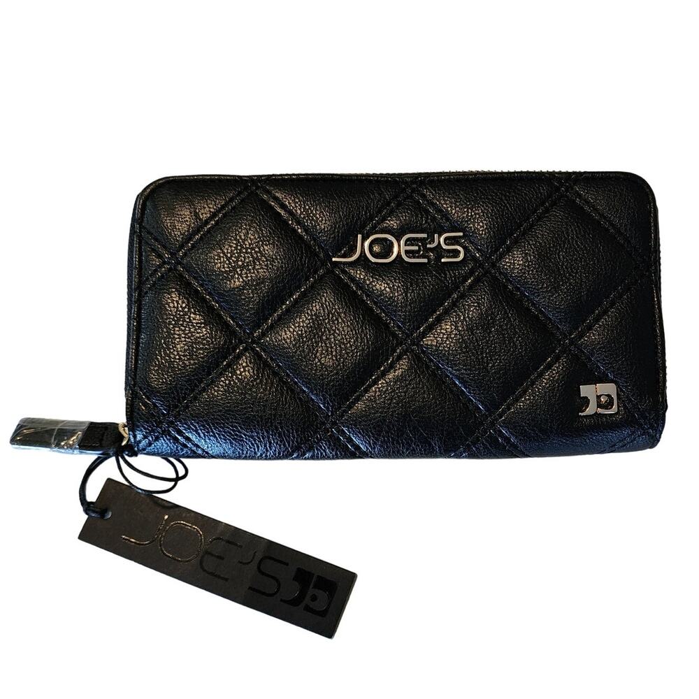 Joe's Jeans Black Diamond Quilted Wallet NWT